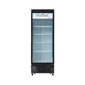 롯데필링스 수직형 냉장쇼케이스 LSK-470RSA (380L) 블랙 음료쇼케이스